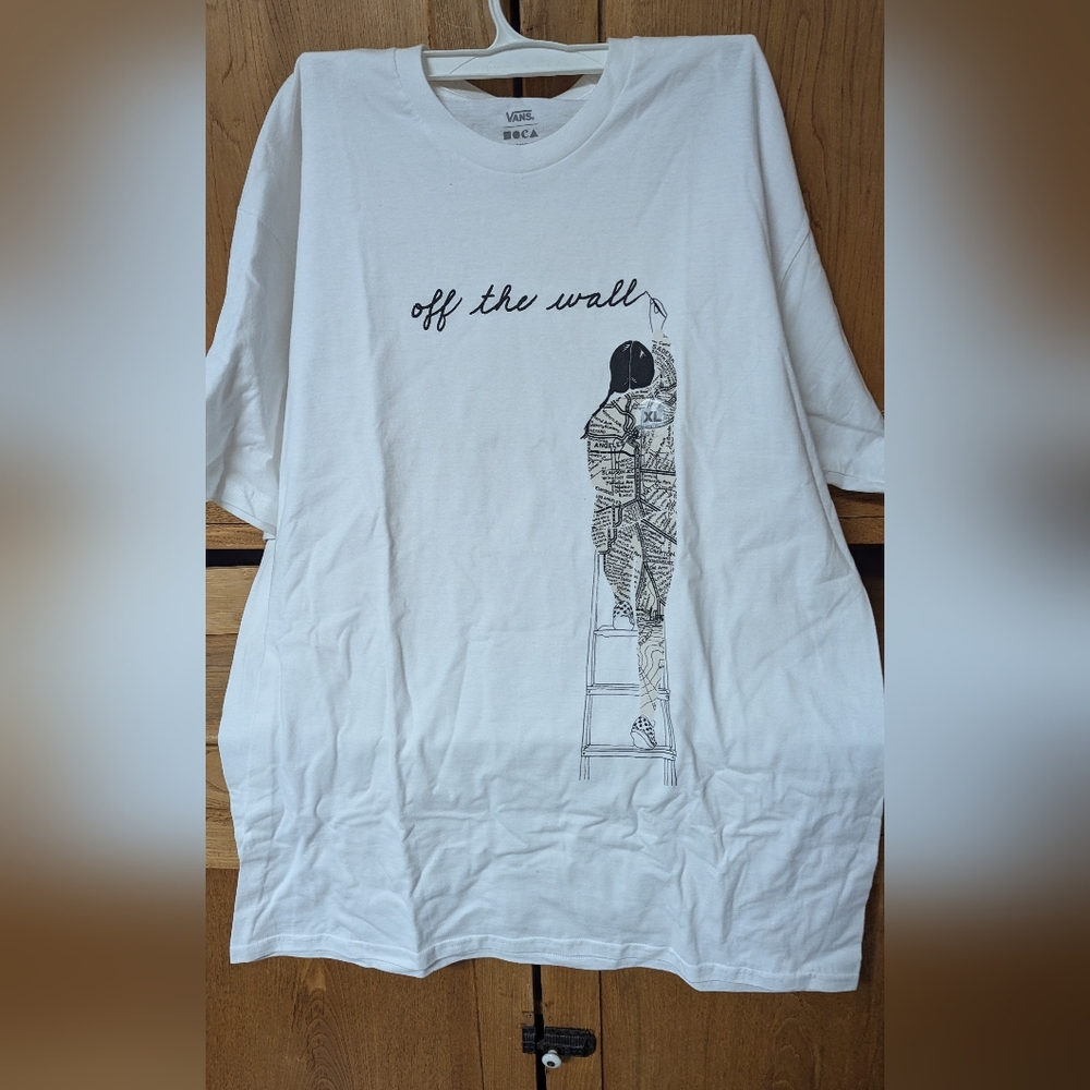 NWT New Vans x MOCA Short Sleeve Shirt Frances Stark Contemporary Art - Picture 2 of 3